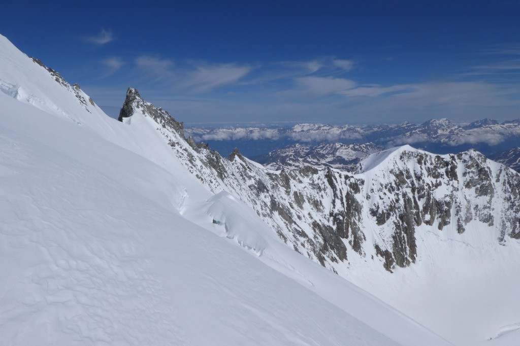 Arête nord jusqu'au Bischorn.