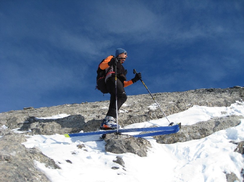 Yann : Tentative avortée de passage à skis dans la barre