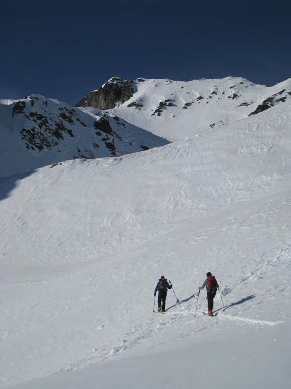 Grand Mont : Fin de la montée vers un sommet sans nom.