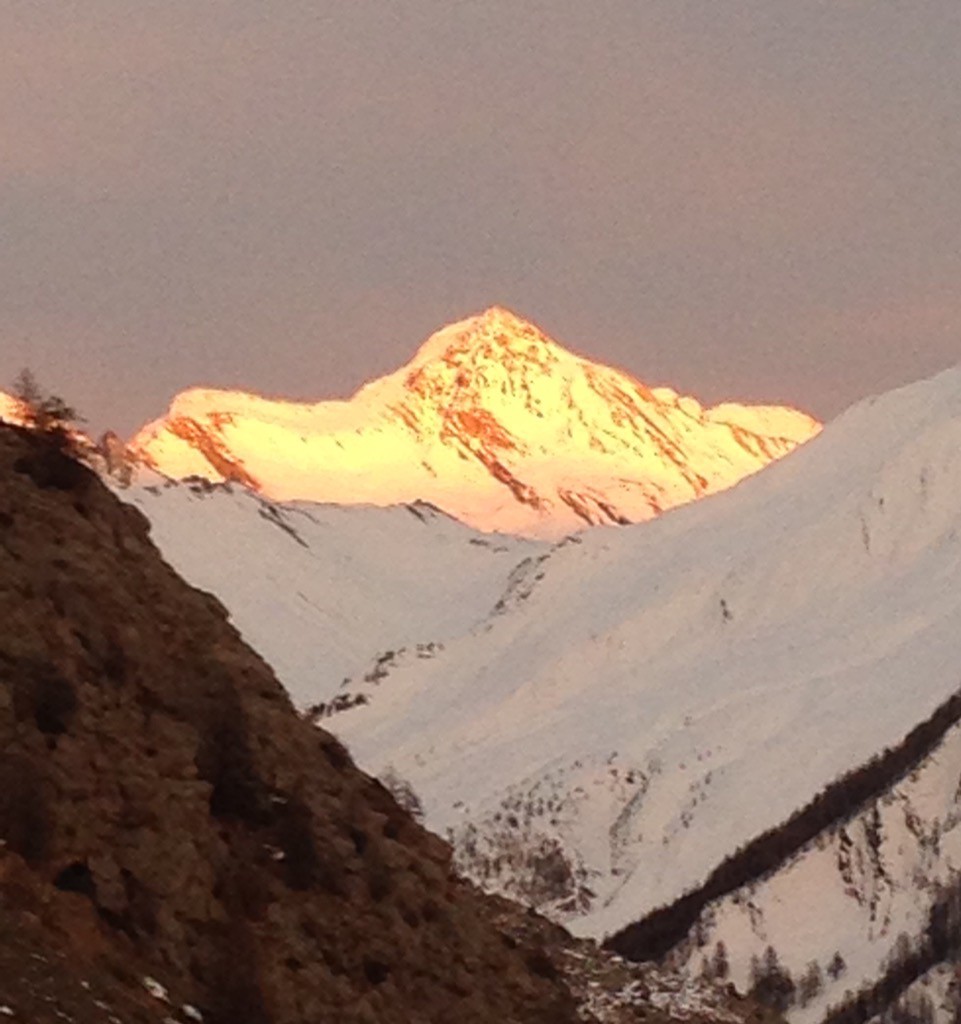 Le Rubren s'enflamme au soleil couchant...