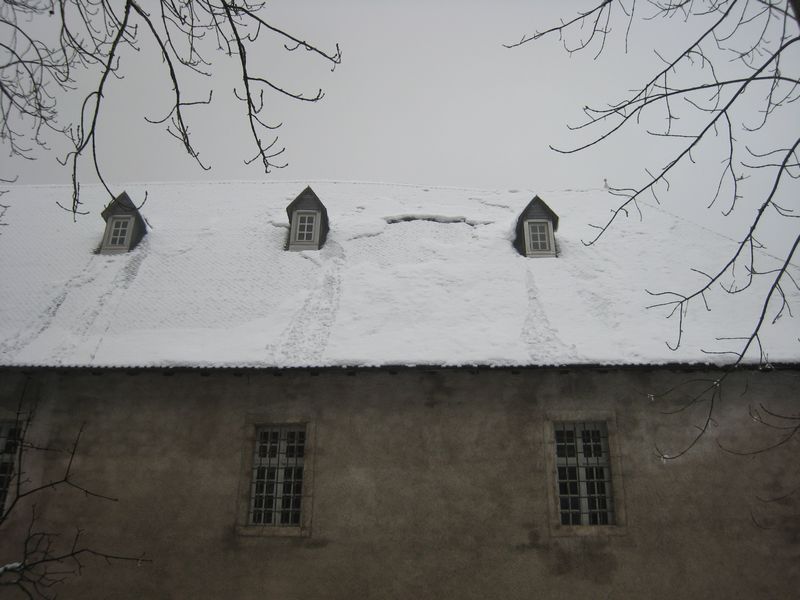Grande Chartreuse : gaffe, le toit du monastere est plaqué !!