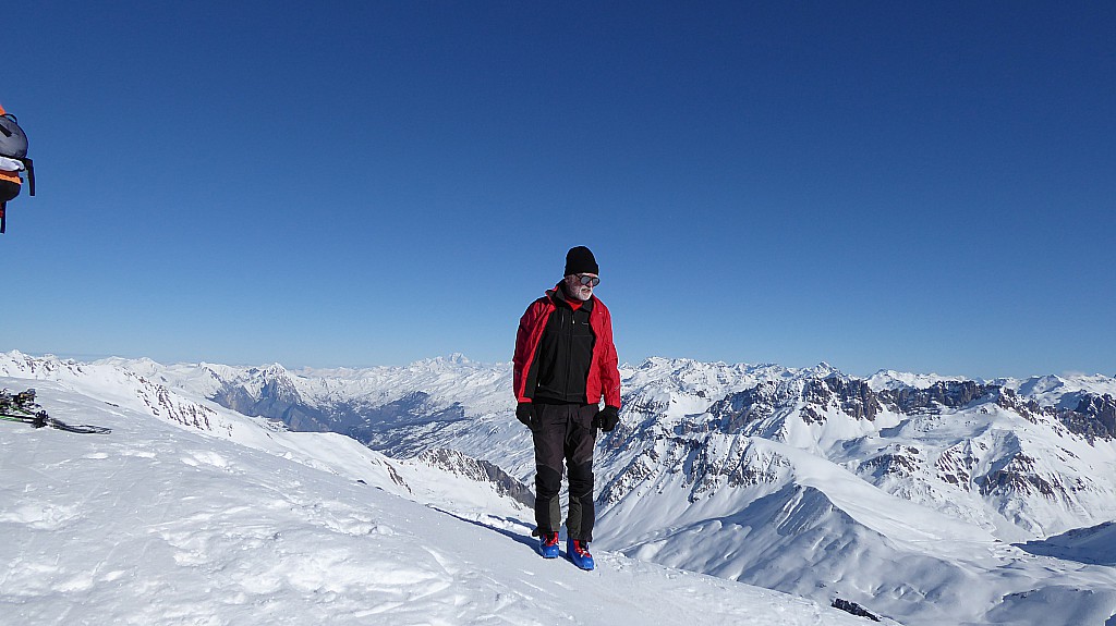 Michel sur Fond de Mont Blanc !!