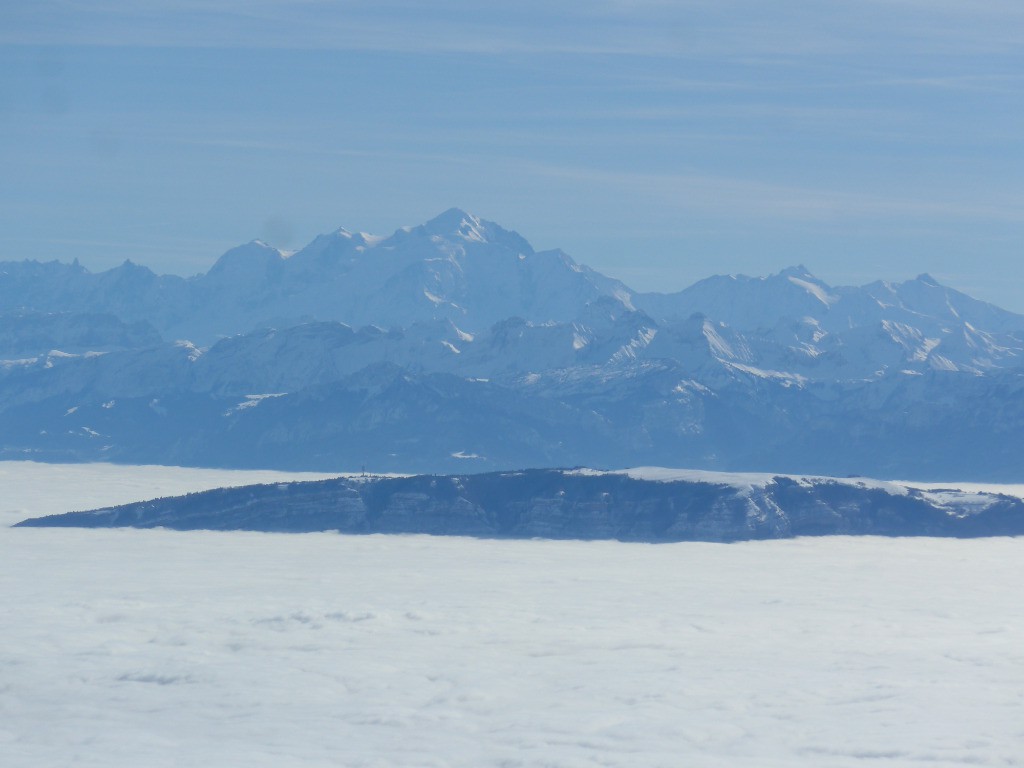 Le Salève, le Mont Blanc