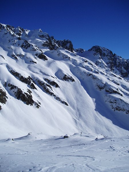 Fond de la belle étoile : Le fond de la Belle Etoile (SW) depuis le Col de l'Aigleton.