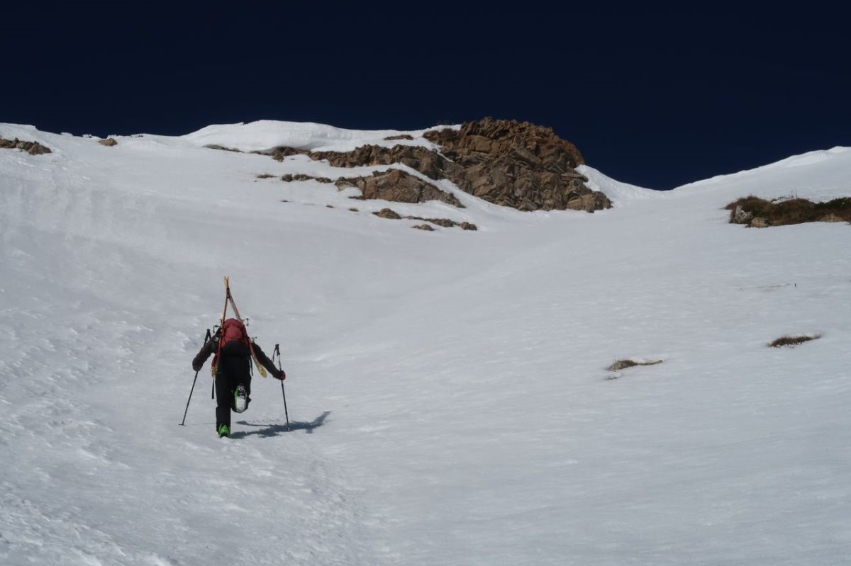 Col de Fleurendon, la fin skis sur le sac