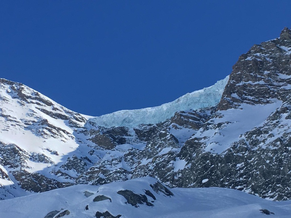 Glacier supérieur du Vallonnet depuis la version inférieure 