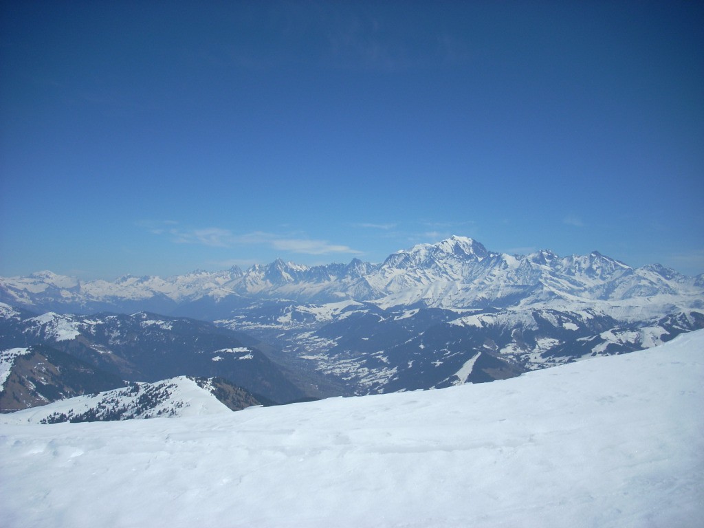 Mont Blanc depuis l'arête