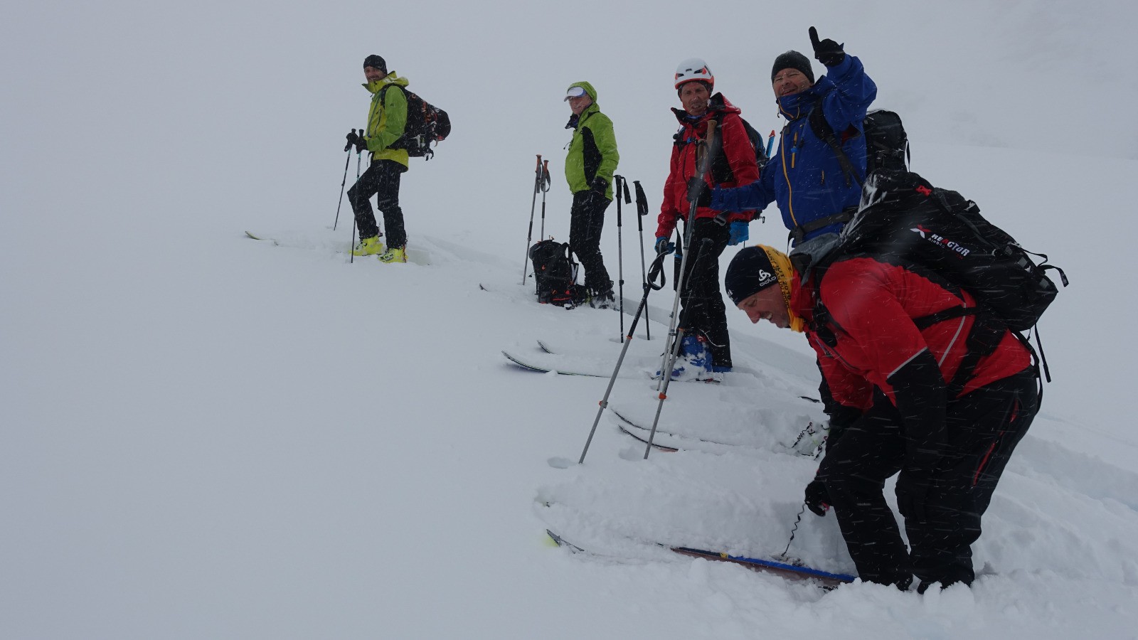 Nous stoppons à 1000 m