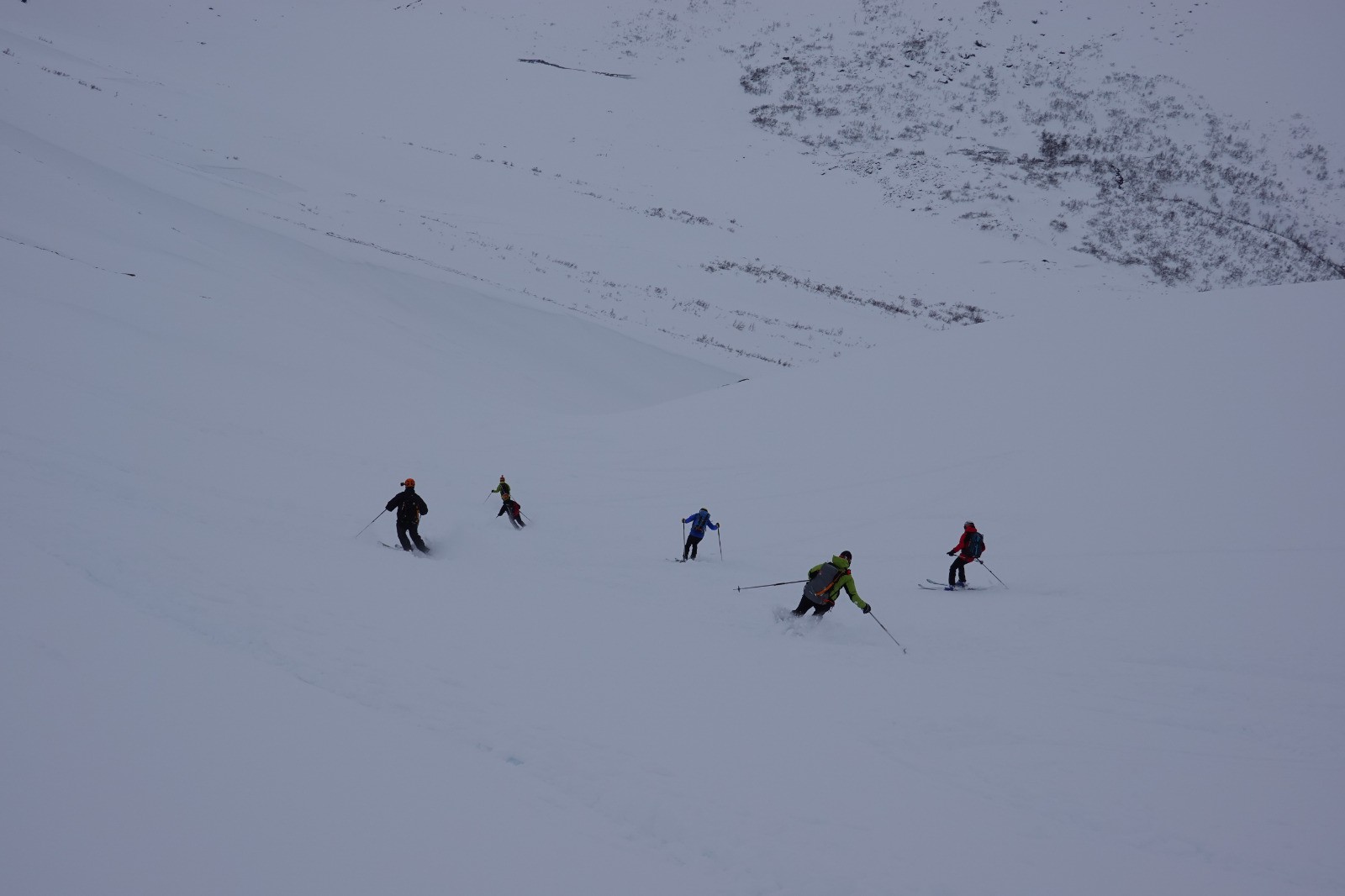 Descente sous le Blahornet