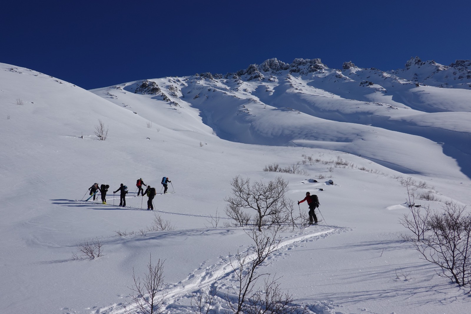 A la trace sous le Skarasalen