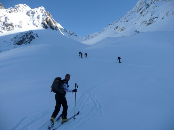 col de moretan : une montée 100% ski tour!