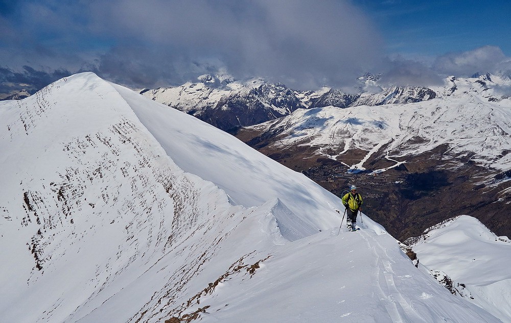 SDX sur fond de Garabrut, Orcières en arrière-plan...