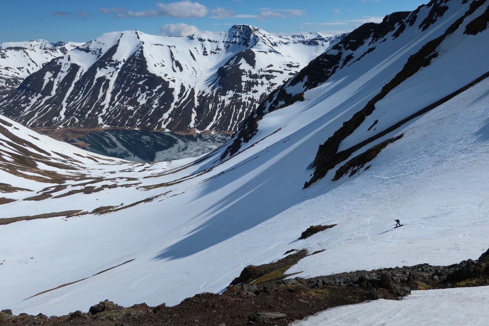 J2 : première descente pour rejoindre le versant SE du Hestskard