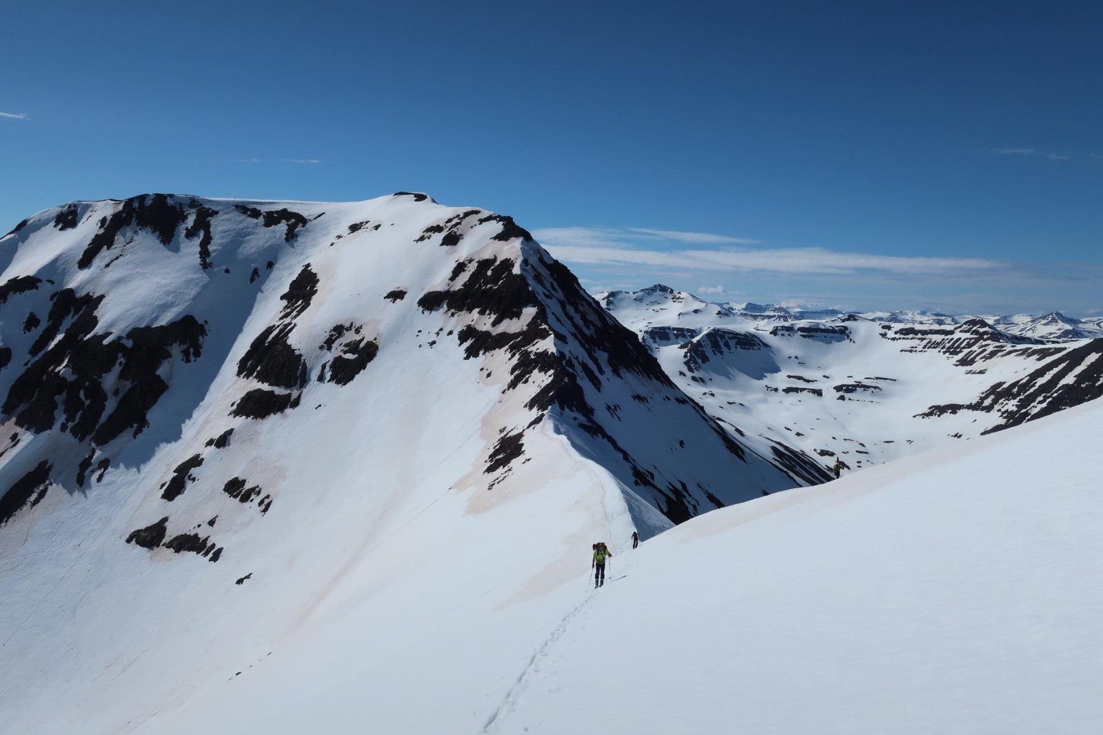 J4 : couloir Nord du Jökulkollur sur la gauche