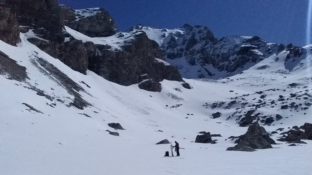 ambiance sur le glacier du Couart-dessus