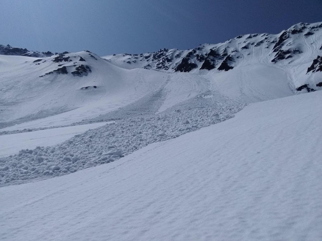 partie basse des avalanches vallon Belle Etoile