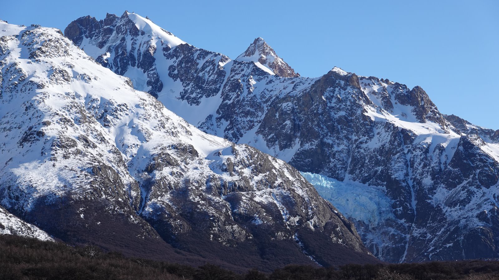 Cerro Electrico et Glaciar Piedras Blancas
