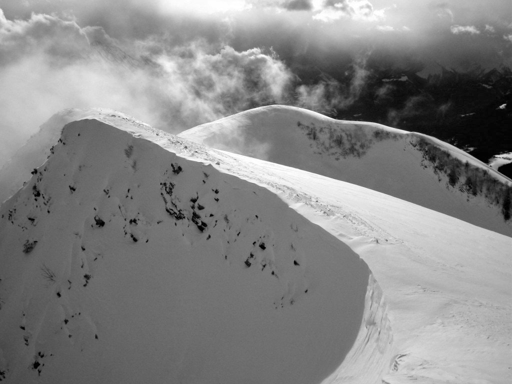sommet : le vent du sud travaille dur !