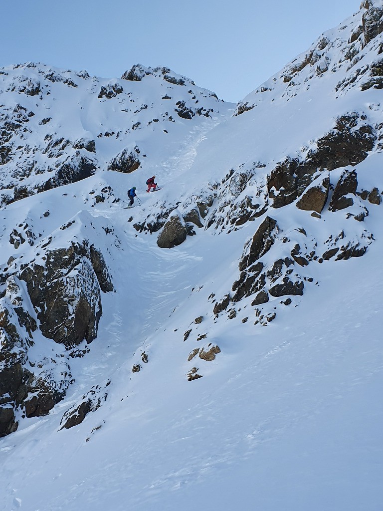 Zoom passage eperon - couloir final