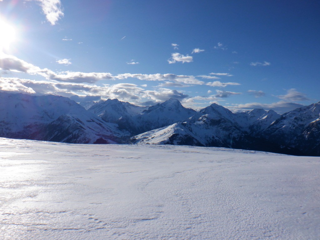 vue depuis les Grandes Buffes  sur  Louranoure et la Muzelle