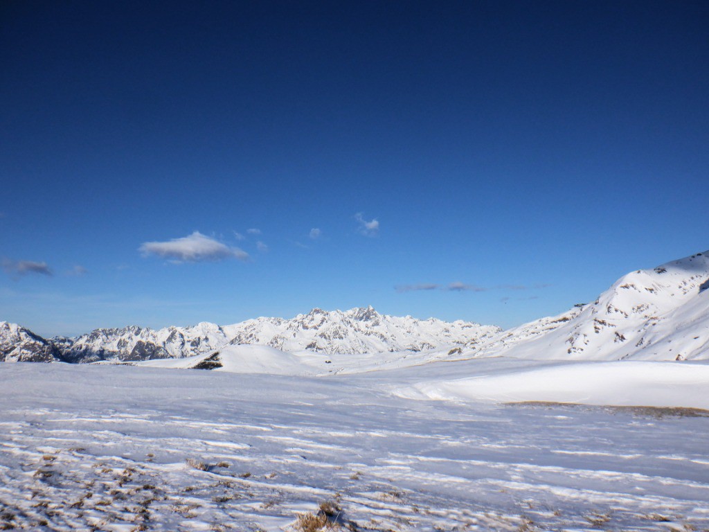 vue depuis les Grandes Buffes  sur la chaine de Belledonne
