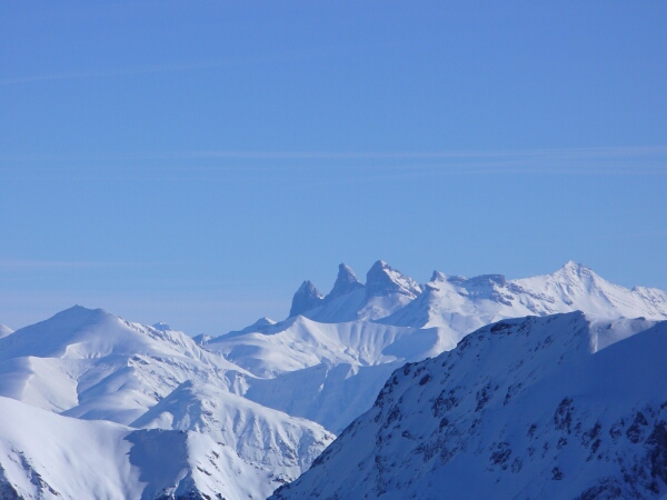 Aiguilles D'Arves : Superbe vue sur les aiguilles d'arves du sommet