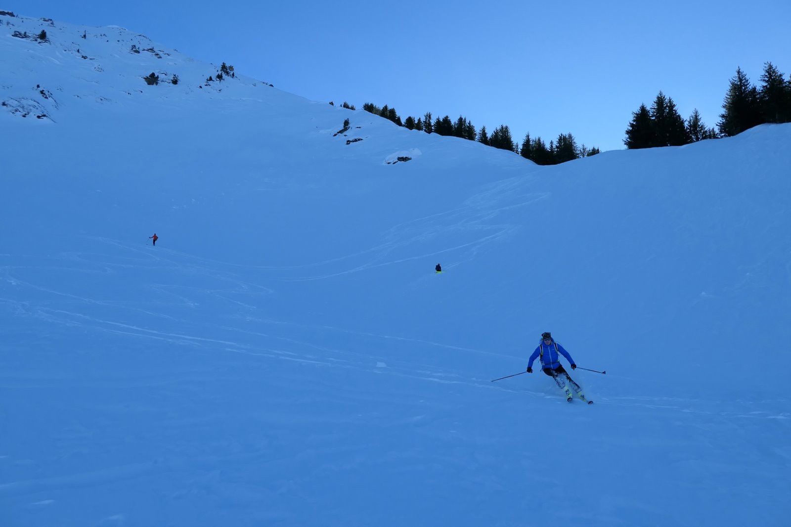 La Dent du Corbeau versant nord-ouest : pas du grand ski !