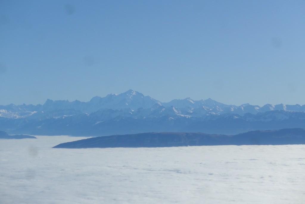 Salève, Mont Blanc, mer de nuages