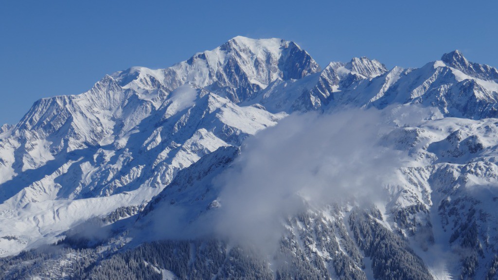 Mont Blanc plâtré.