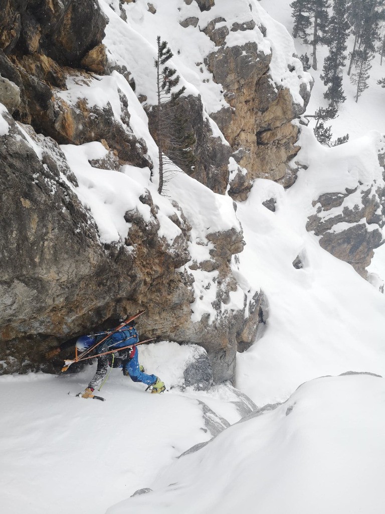 pendant la montée, heureusement pas pendant la descente