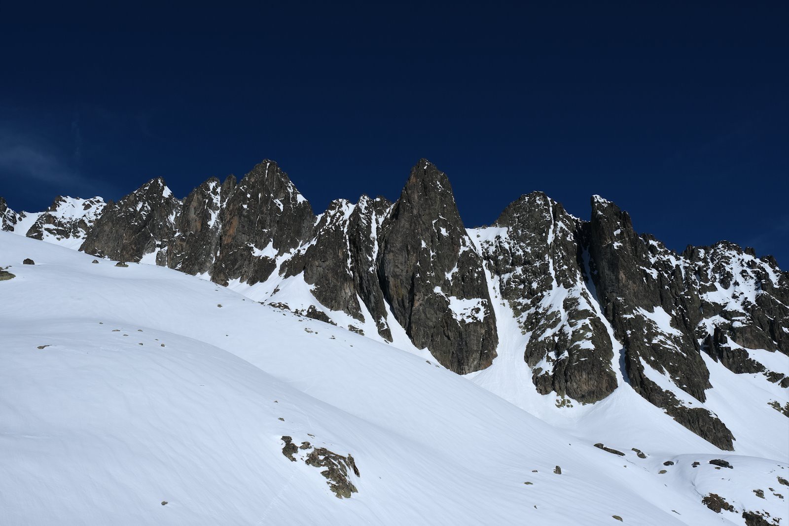 Col Dulong de Rosnay versant sud.