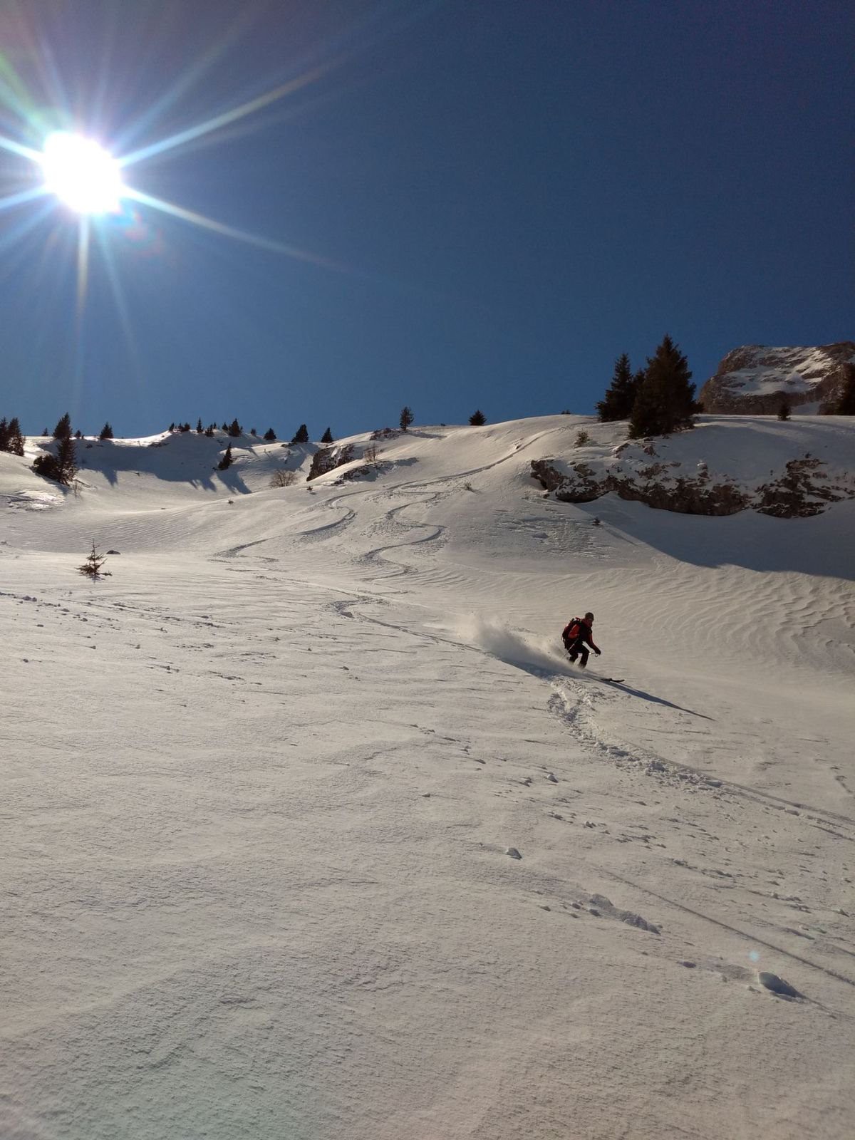 Bon ski d'hiver