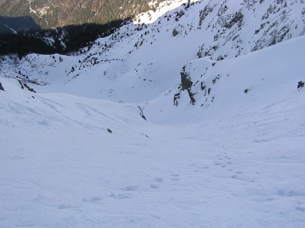 Face Nord du Gr Colon : ça descend par là