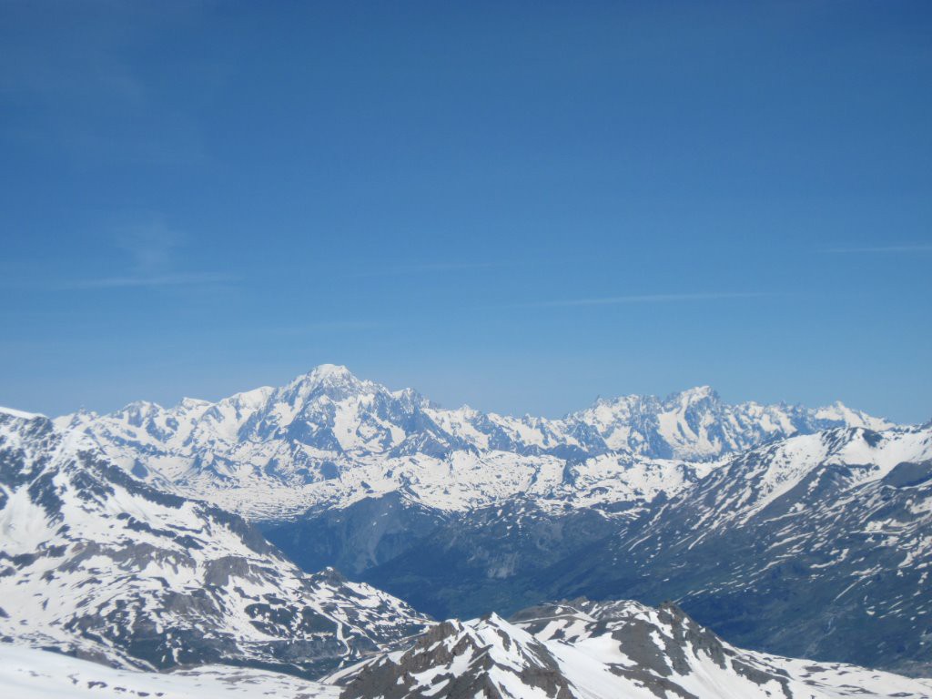 Belle vue à 360° ave le Mont Blanc