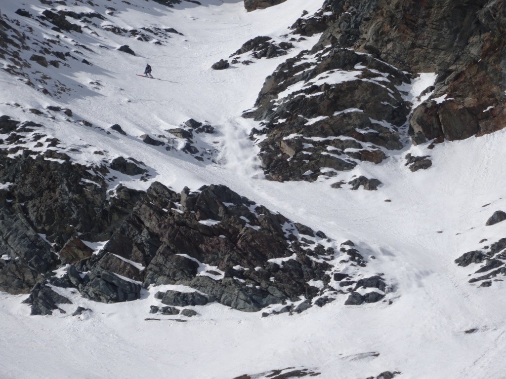 Yannik dans son couloir (qui est raide même si la photo ne le montre pas !)