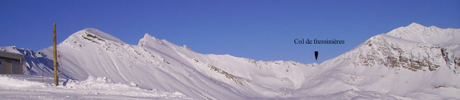 Col de Freissinières depuis le sommet Drouvet