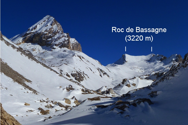 Le Roc de Bassagne et ses 2 sommets.