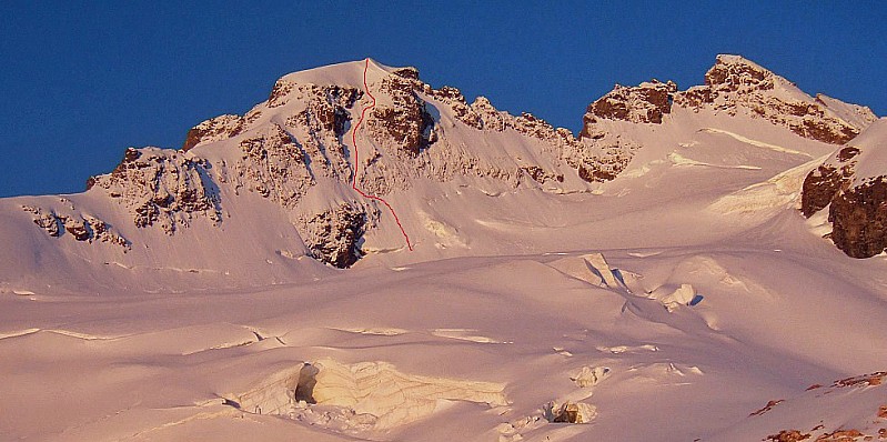 Meije Orientale Face Nord.
Cliché A.AUCLAIR
