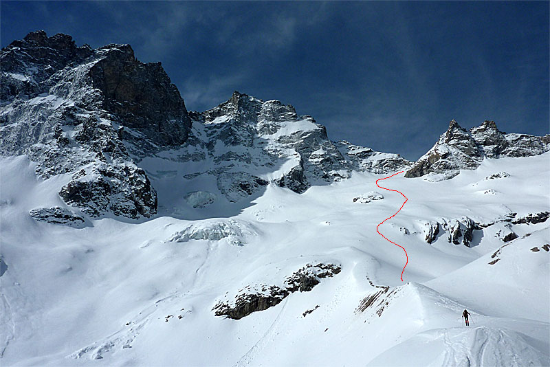 Col de la Grande Ruine- Itinéraire depuis le glacier du Clot des Cavales. Photo de LLU