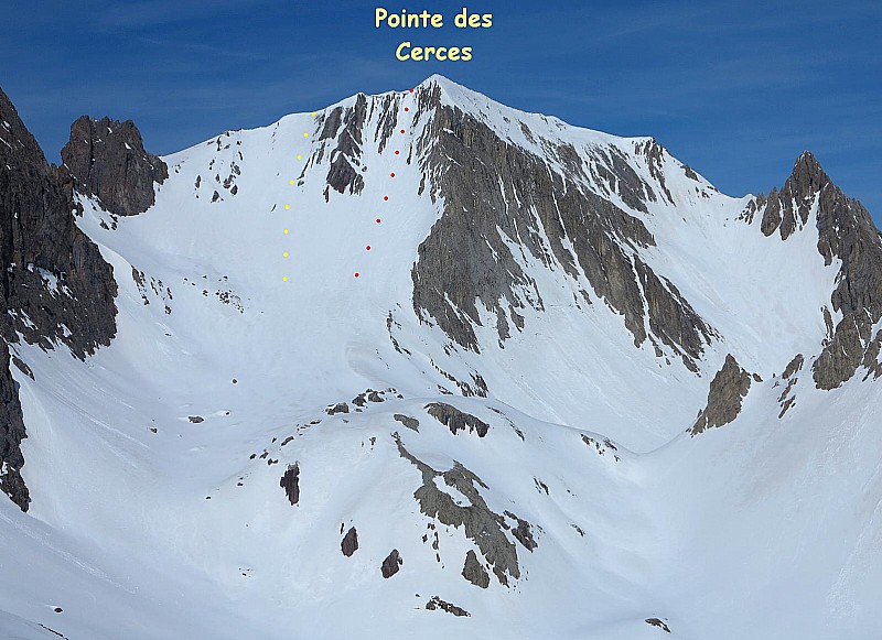 Pointe des Cerces, versant Sud