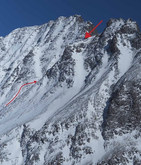 Le couloir de la Siesta, encaissé