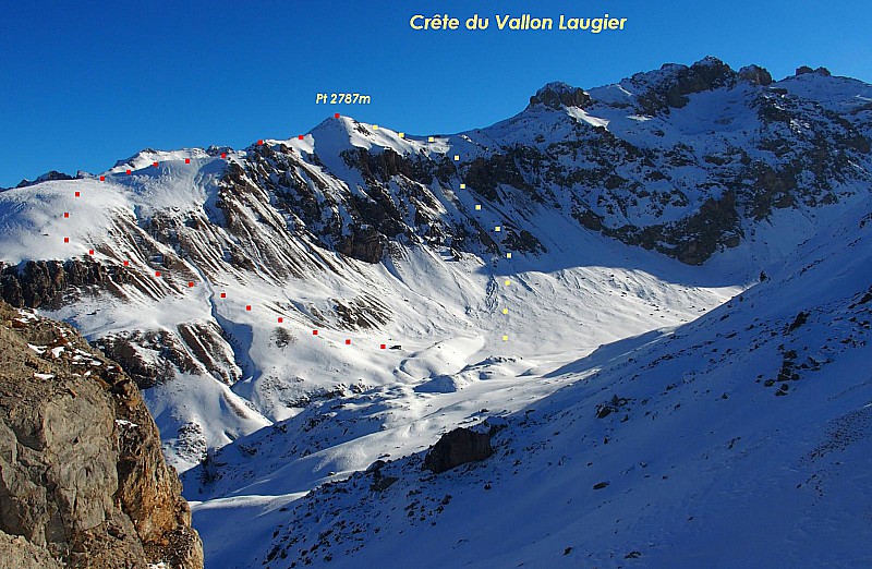 Crête du Vallon Laugier, Pt 2787m