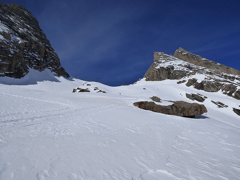 L'attaque finale du glacier des Aiguilles d'Arves juste avant le col éponyme