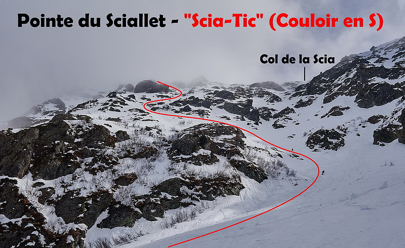 Pointe du Sciallet - "Scia-Tic" (Couloir en S)