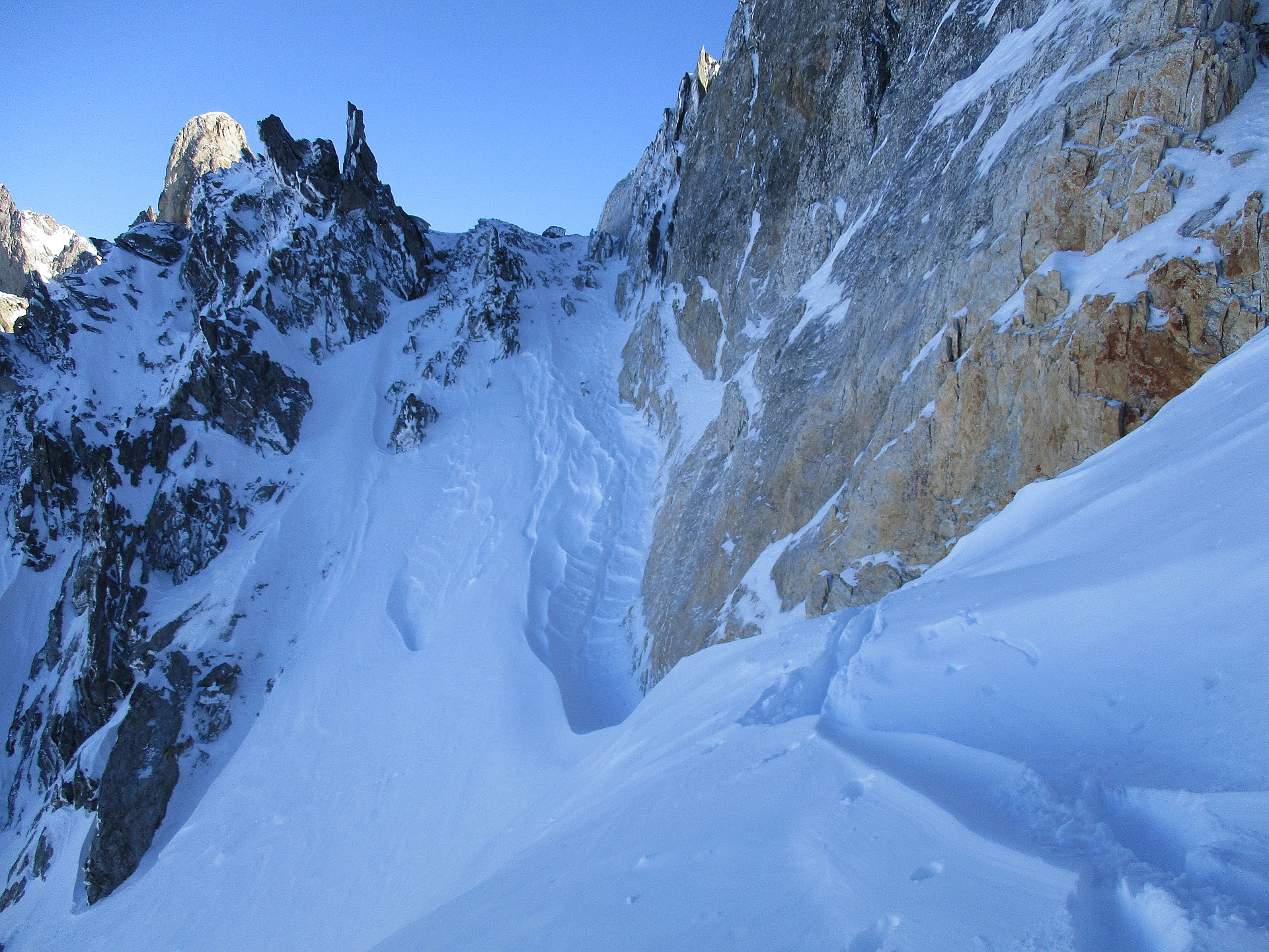 Pas du Jet vu depuis le haut du couloir Ouest