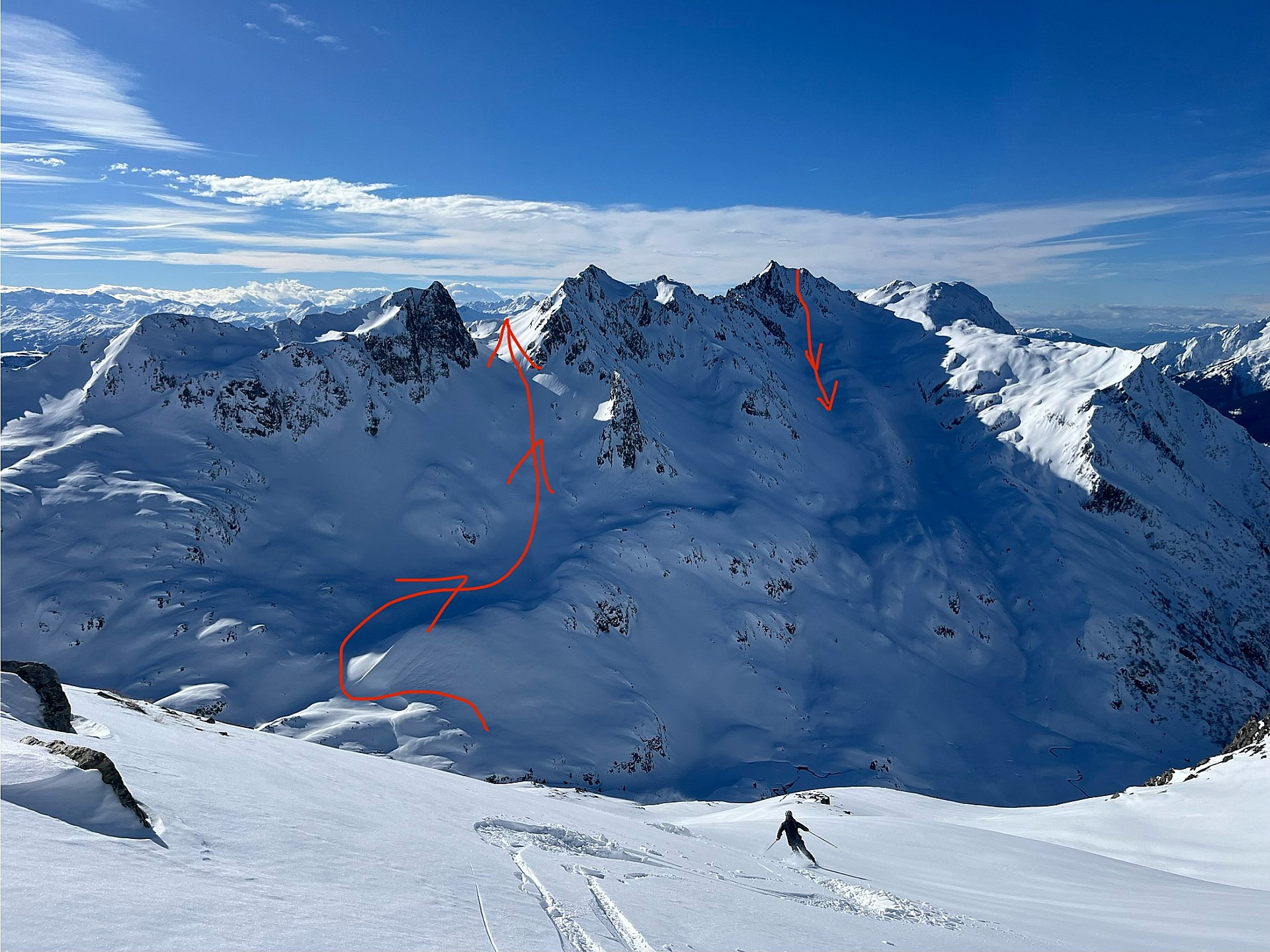 Montée et descente autour du Comborsier. 