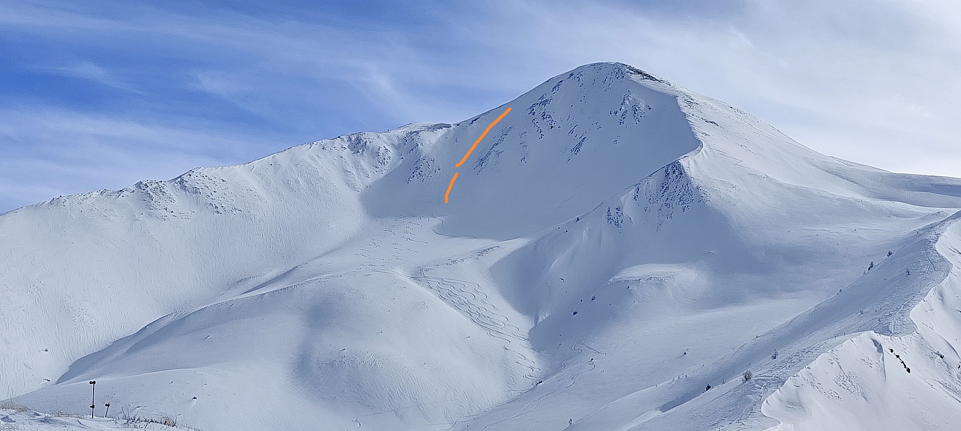Le couloir vu de la Pointe du Châtelret