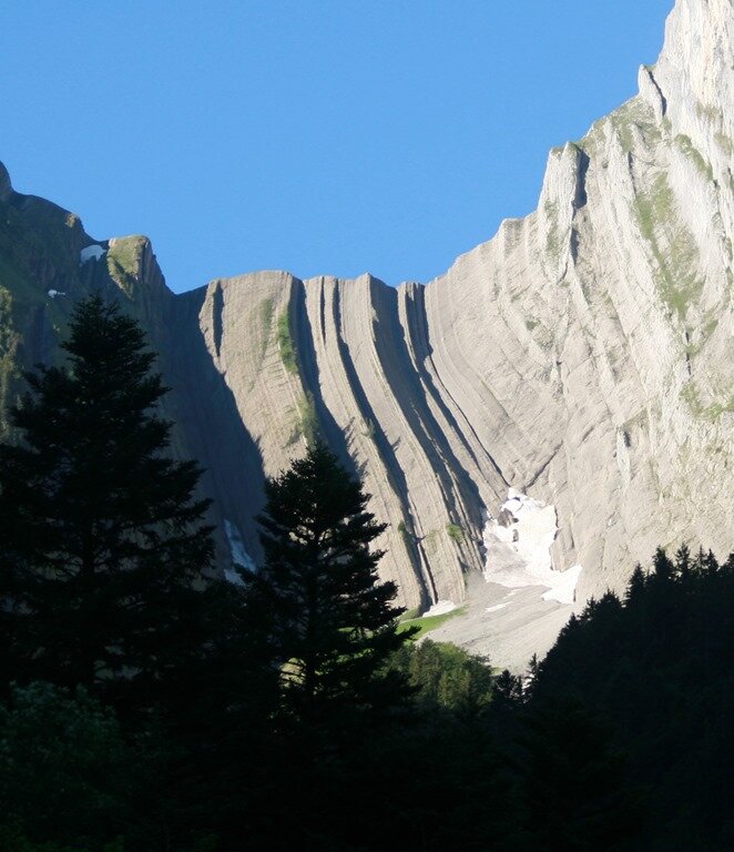 couloir nord en période estival