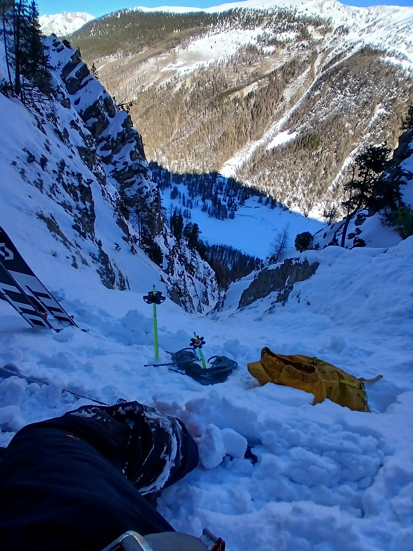 Vu en haut du ressaut