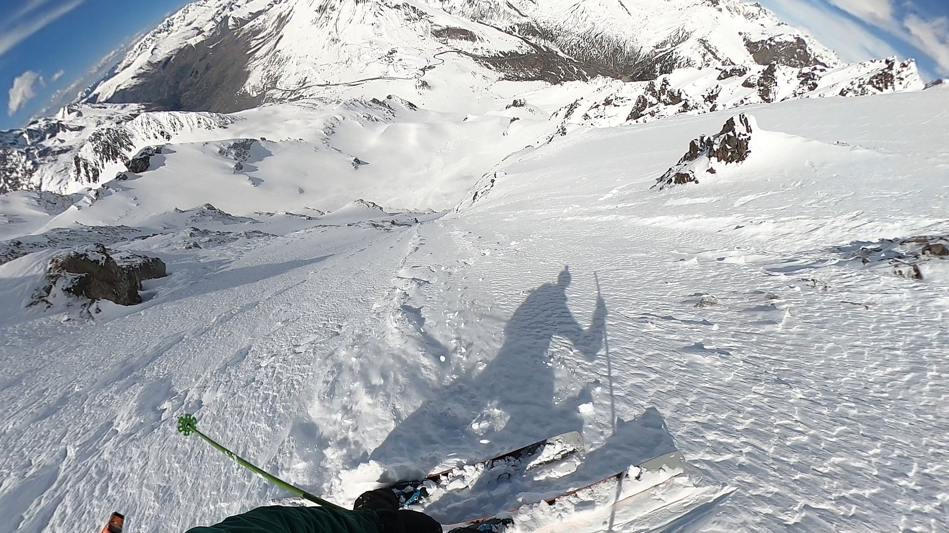après avoir passé la rampe, passage raide, et passage du verrou